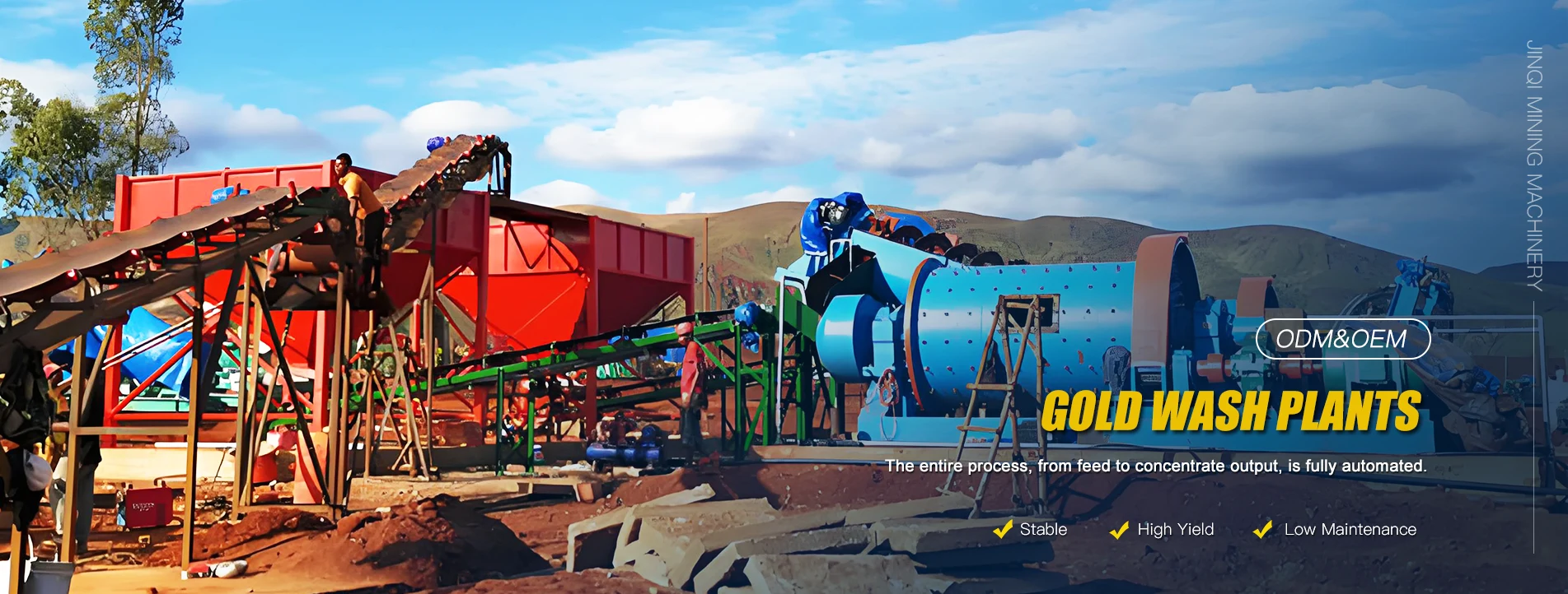 Fabryka wysokowydajnych instalacji do mycia złota